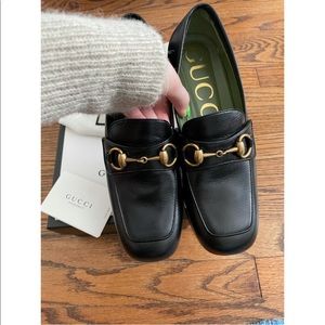 Gucci platform loafers. Worn twice. Comes with box and dust bag.